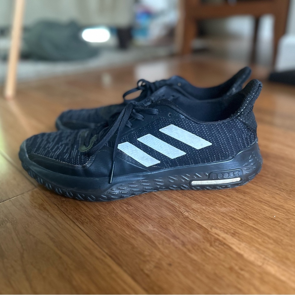 adidas Black and White Athletic Shoes
